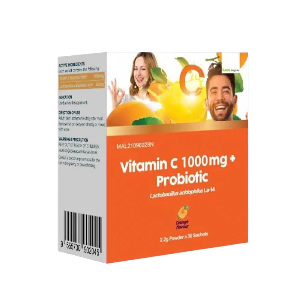 Lang Bragman Vitamin C 1000mg + Probiotic 30s Pharmdx Singapore